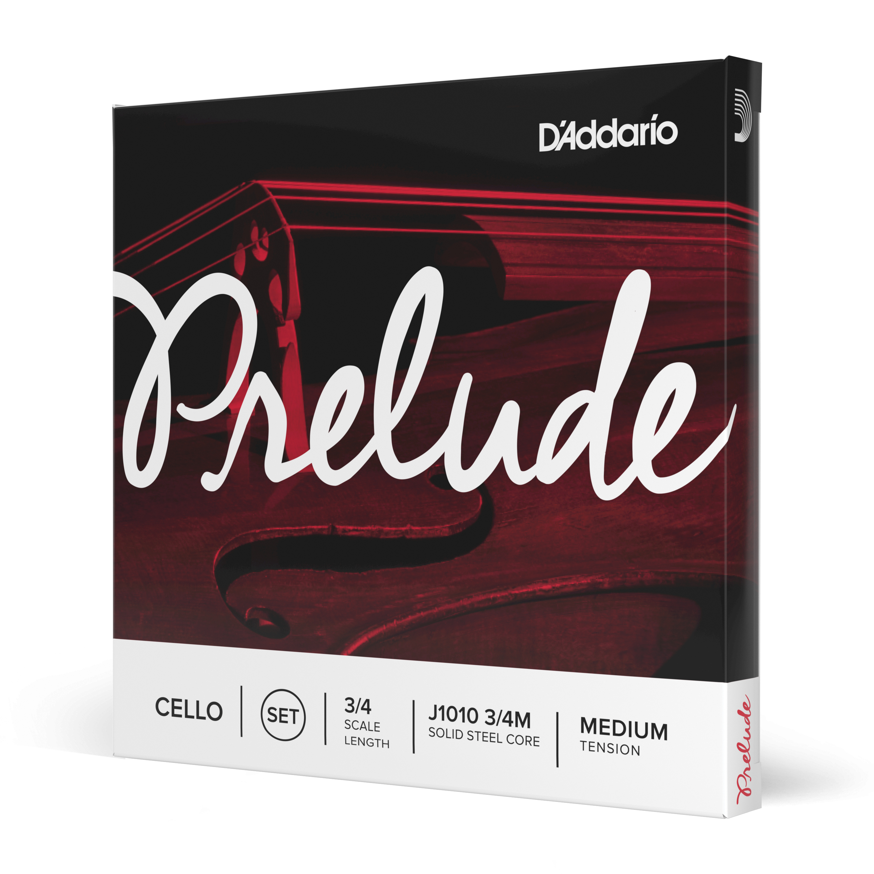 Daddario orchestral it J1010 3/4m set di corde d'addario prelude per violoncello, scala 3/4, tensione media